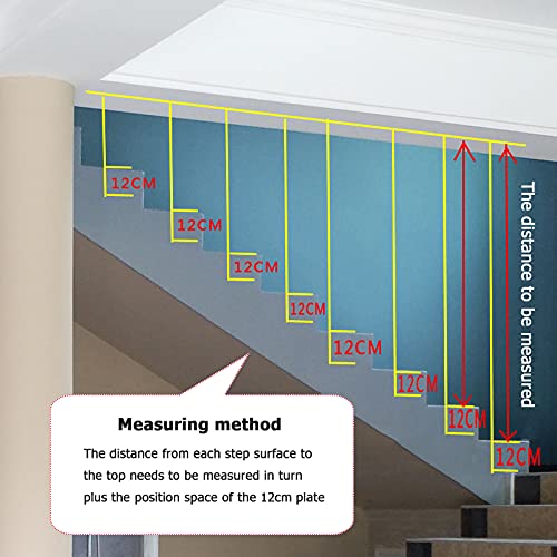 Barandilla para escalera Pasamanos de escalera Barandillas de 1 a 4 pies para escaleras interiores y exteriores, barandilla decorativa de montaje en pared, barandillas para escaleras en el hogar, so