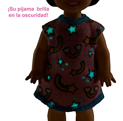 Barbie Skipper Canguro con Muñeca, Bebe con Ropa Que Brilla En La Oscuridad y Accesorios (Mattel GHV88)