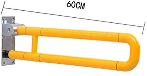 Barras de Apoyo para baños Antideslizante Plegable Soporte del Manillar Rail, Duchas Robusta Seguridad en el baño WC Pasamanos de Edad Personas Caja Antideslizante sin barreras aseos for minusválidos
