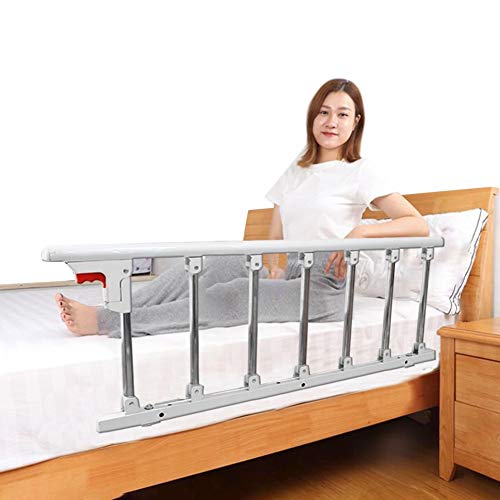 Barrera De Cama, para Ninos Bebe Adulto Anticaidas Infantil, Safety Abatible Estable Barandilla De Seguridad Acero Carbono Desmontable (Silver-106x3x40cm)