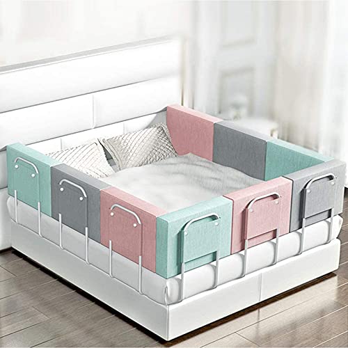 Barrera Seguridad Cama Niño Barrera de Cama de Ajuste fácil Portátil Barrera de Cama para bebé Protección contra caídas, Baranda Protectora quitamiedos ​Ideal Altura: 28 cm Fácil de Instalar