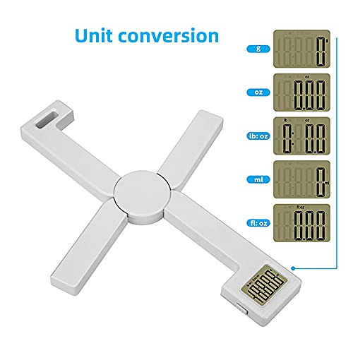 Báscula De Alimentos Portátil,Báscula de cocina plegable,Báscula de Alimentos portátil Plegable,mini balanza de cocina digital,Báscula de Cocina Digital,para Hornear,Cocina