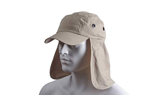 Basic Nature – Gorra Tipo legionario (con Protector de Nuca, Hombre, Legionärskappe mit Nackenschutz, Naturaleza, Small