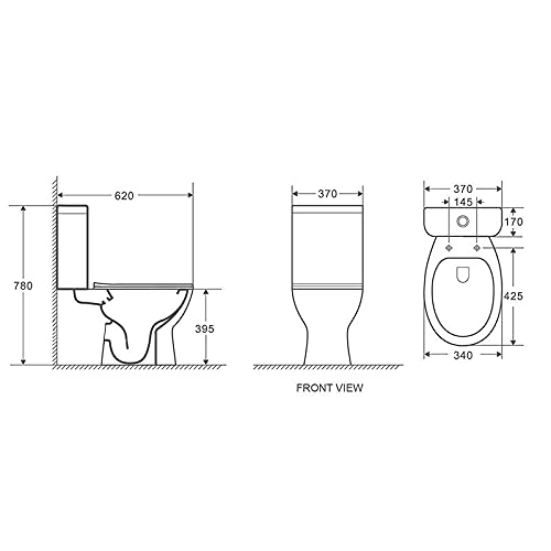 BATHME B020337 BOSTON Inodoro Completo Salida Suelo