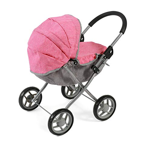 Bayer Chic 2000-Cochecito para muñecas, Color Melange Pink-Grey (550 57)