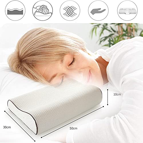 Beckye Power of Nature Almohada Viscoelastica, Almohada Cervical con Altura Ajustable, Reduce Dolores Cervicales，Forma Ergonómica Adecuada para Todos los Durmientes,