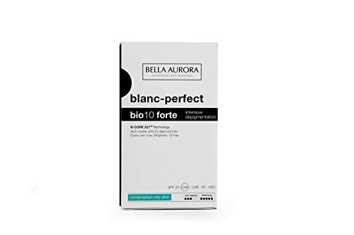 Bella Aurora Tratamiento Anti-Manchas Intensivo Piel Mixta-Grasa SPF 20, 30 ml | Crema Anti-edad para Manchas en la Cara | Despigmentante Facial Piel | Bio 10 Forte