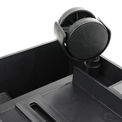 BeMatik - Soporte para ordenador PC con ruedas de color negro