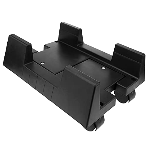 BeMatik - Soporte para ordenador PC con ruedas de color negro