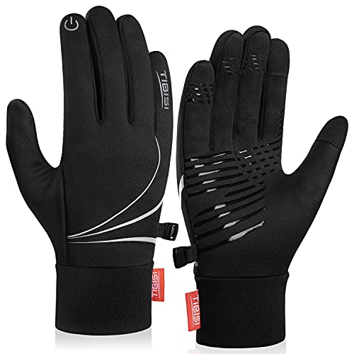 Benirap Guantes térmicos de invierno, a prueba de viento, guantes de ciclismo de agarre guantes de pantalla táctil cálidos para hombres y mujeres, caminar, ciclismo, escalada, esquí