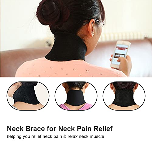 Benkeg Soporte Para el Cuello Collarín Cervical Cuello Ortopedico - Cuello Brace Wrap Soporte Para el Alivio del Dolor de Cuello Cinturón Ortopédico Para Hombres Y Mujeres