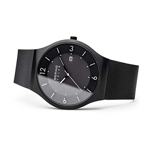 BERING Reloj Analógico Solar Collection para Hombre de Energía Solar con Correa en Acero Inoxidable y Cristal de Zafiro 14440-222