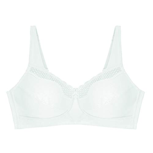 Bestform Cotton Comfort Full Cup - Sujetador para mujer, Blanco, 90C (Talla de fabicante: 34C)