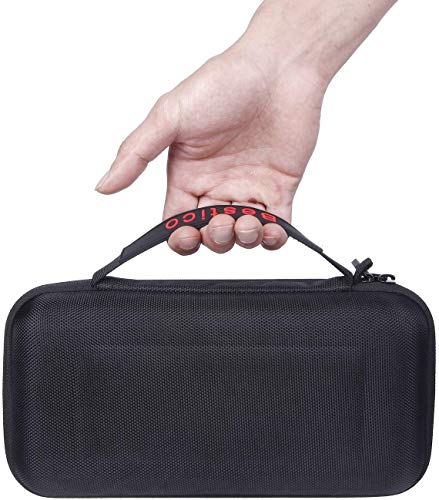 Bestico Funda para Nintendo Switch y Switch OLED - Funda de viaje para Nintendo Switch con 10 cartuchos de juegos para la consola, Adaptador de CA, cable HDMI, mando Joycon y correa Joycon