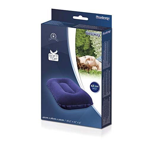 Bestway 67121 - Almohada Hinchable Viaje o Camping 30x48 cm