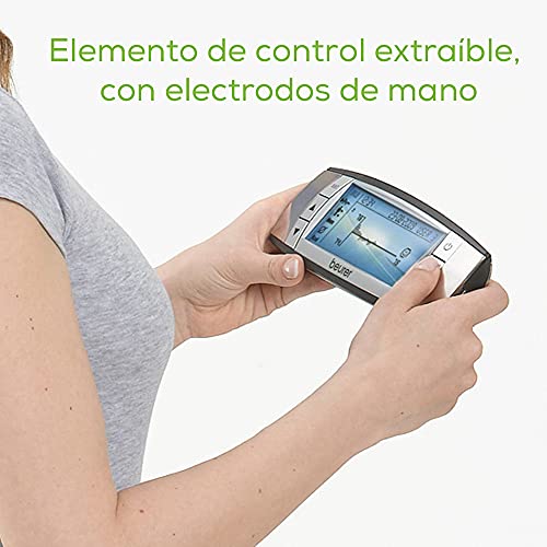 Beurer BF 105 Body complete báscula de diagnóstico con pantalla XXL extraíble, análisis corporal completo con medición separada de la parte superior e inferior del cuerpo, con la aplicación gratuita