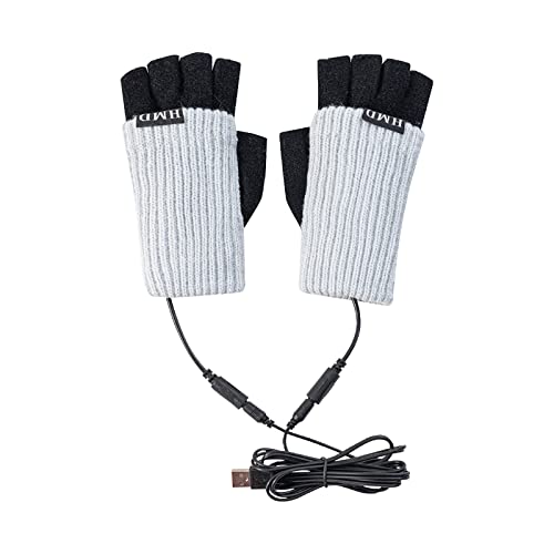 BIKETAFUWY Guantes calefactables para hombres y mujeres, guantes creativos de moda, guantes de carga USB, guantes calefactables para adultos, guantes de pantalla ajustables, regalo de invierno