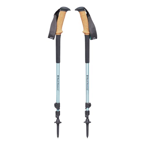 Black Diamond W'S Trail Ergo Cork Trek POLS Bastones de Senderismo, Unisex-Adult, Alpine Lake, 65-125 cm