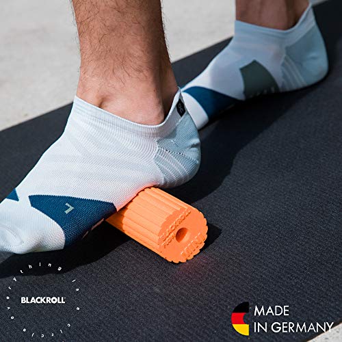 BLACKROLL Mini Flow Rodillo para Fascia – el Original. El pequeño Rodillo de automasaje con Doble Efecto para la Fascia, Unisex, Mini Flow, Negro, Mini