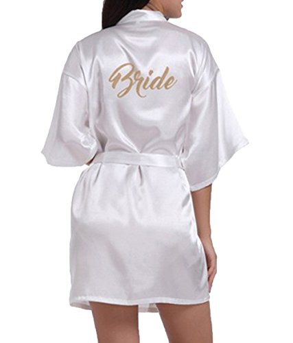 Blanco Camisón de la Boda para el camisón Nupcial de la Novia del Partido Nupcial(Bride Blanco,Large)