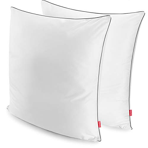 Blumtal Juego de 2 almohadas de 80 x 80 cm, relleno ajustable de 850 g, 100 % microfibra