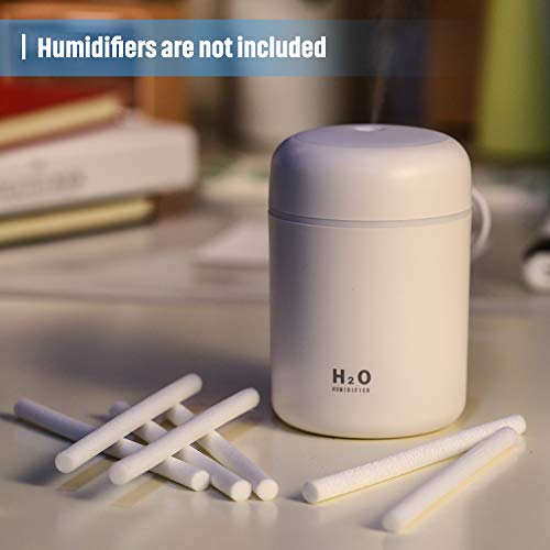 Boao 40 Piezas Varillas de Humidificador Repuestos de Palos de Mechas de Filtro de Algodón para Humidificador Portátil Personal con Alimentación USB en Oficina Hogar Dormitorio, 5,3 Pulgadas