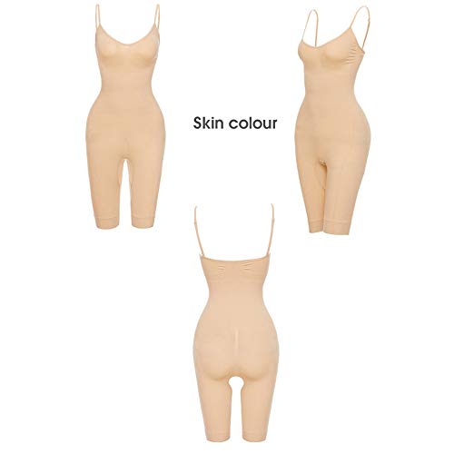 Body para esculpir para mujer, correa ajustada y ajustada, fajas para todo el cuerpo, Control de cintura, levantador de glúteos, ropa interior femenina para adelgazar/Skin/L/XL