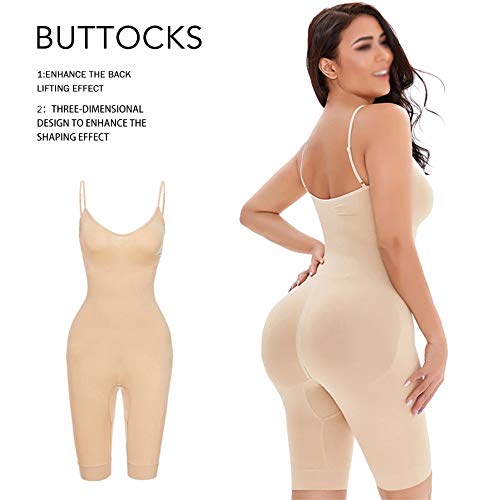 Body para esculpir para mujer, correa ajustada y ajustada, fajas para todo el cuerpo, Control de cintura, levantador de glúteos, ropa interior femenina para adelgazar/Skin/L/XL