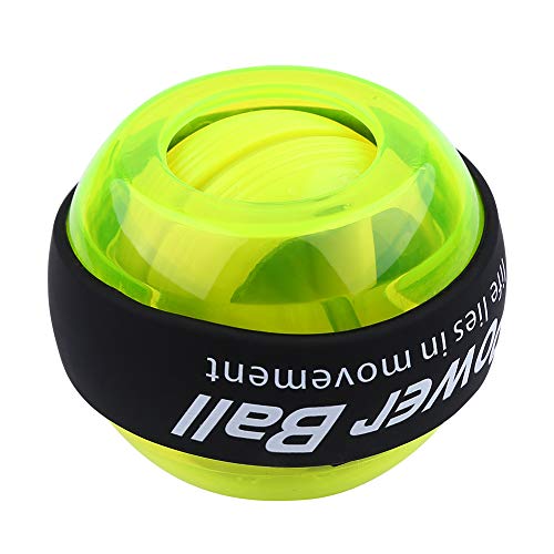 Bola del Poder del Giroscopio De La Muñeca De La Mano del Ejercicio del LED para La Fuerza Verde De La Fuerza del Tenis del Golf