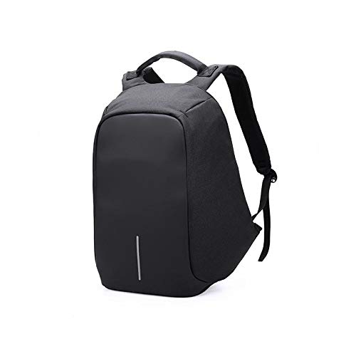 Bolsa Antirrobo Hombres Bolsa De Hombro Doble Marea Multifunción Mochila De La Computadora Creativa USB Carga Bolsa De Hombro Campus/Estudiante/Viajero Negro