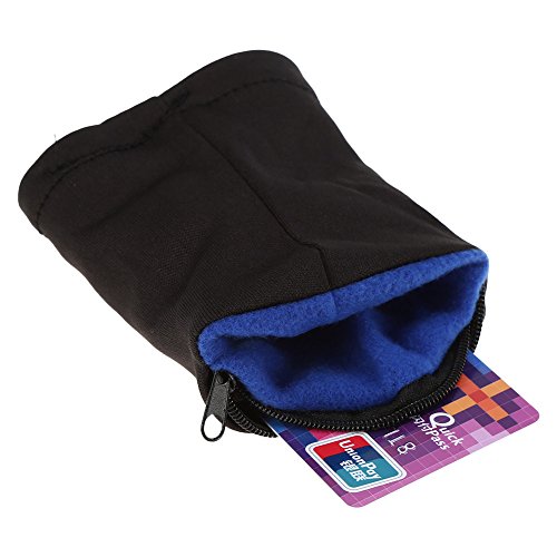 Bolsa de Pulsera, Multifuncional Estiramiento de la muñeca Monedero Ejercicio Gimnasio Bolsa de Banda de muñeca para Correr/Caminar/Baloncesto/Tenis/Senderismo/Yoga(Azul)