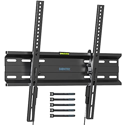 BONTEC Soporte TV Pared Inclinable Ultra Delgado para 23-55 Pulgadas Television de LED/LCD/Plasma, Carga Máx. 45kg, Máx VESA 400x400 mm