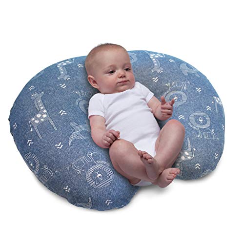 Boppy Cojín de Lactancia para bebés de 0 Meses, Forma ergonómica con Miracle Middle Insert – Cojín de Lactancia y Nido para Lactancia, cojín de Asiento para bebé