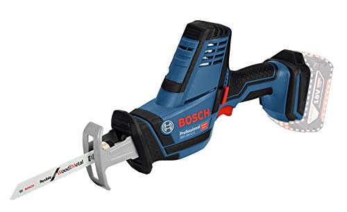 Bosch GSA 18V-Li C - Sierra Sable, 0 3050 Cpm, Profundidad de Corte 200 mm, sin Batería y Cargador, en L-BOXX