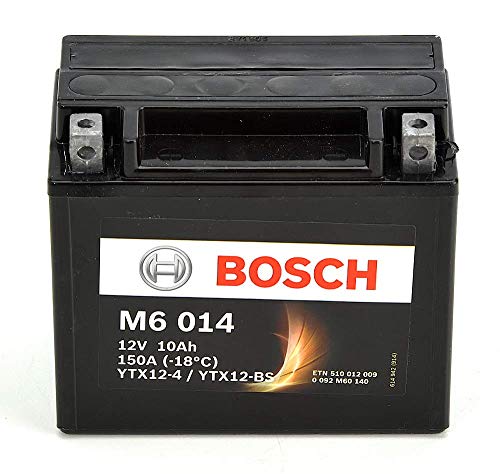 Bosch M6014 Batería motocicleta YTX12-BS - 12 V AGM 10A/h-90A