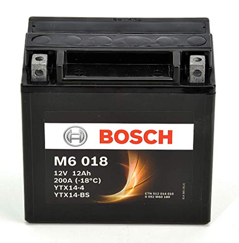 Bosch M6018 Batería motocicleta YTX14-BS - 12 V AGM 12A/h-100A