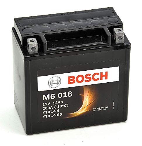 Bosch M6018 Batería motocicleta YTX14-BS - 12 V AGM 12A/h-100A