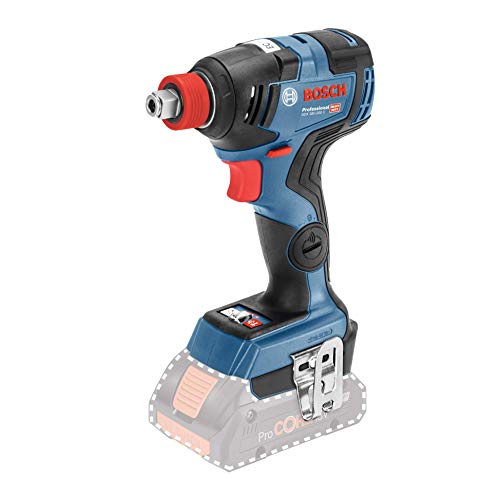 Bosch Professional 06019G4202 GDX 18V-200 C - Llave de impacto a batería (18V, 200 Nm, conectable, sin batería, en L-BOXX) Azul