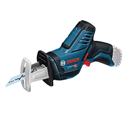 Bosch Professional GSA 12V-14 - Sierra sable a batería (2 hojas de sierra, sin batería, 12V, 0 - 3000 cpm, profundidad de corte 65 mm, en L-BOXX)