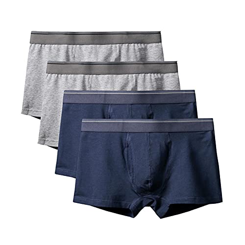 Bóxers Ajustados Para Hombre Calzoncillos Hombrecalzoncillos Tipo Bóxer Para Hombre, Color Sólido, Cintura Media, Deportes Abdominales Transpirables, Ropa Interior Modal Para Hombres-A-9_2Xl