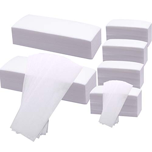 BQTQ 600 Piezas Bandas de Papel para Depilación con Cera Tiras Depilatorias Papel Depilatorio Bandas de Papel para Depilación con Cera para Pierna Brazo Armpit Depilación