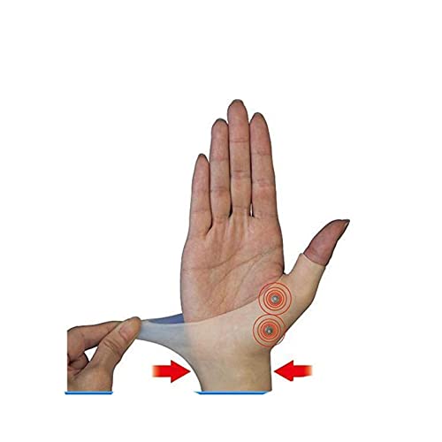 Brace De Soporte De Muñeca De Gel, 2 PCS Guantes De Pulgar De La Mano De La Muñeca De La Terapia Magnética Para Escribir, Yoga, Natación, Jardinería, Alivio De Dolor De La Presión De La Artritis Manua