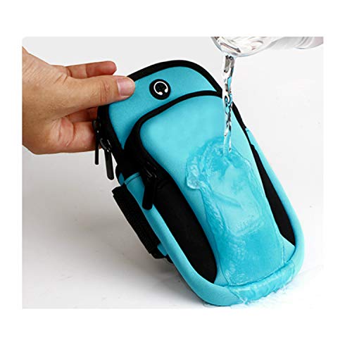 Brazalete Impermeable Movil Deportivo para Teléfono Móvil Phone Huawei P20 Lite Honor Samsung Redmi Note S8 A50 A40 BQ Aquaris Xiaomi Plus con Soporte Brazo Correr Auriculares Bolsillo Cartera Bolsa