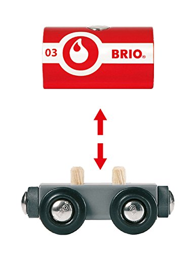 BRIO-33844 Tren Juego Primera Edad, Negro, Rojo, Color Blanco, 3 años (33844)