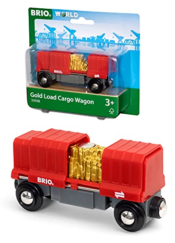 BRIO Vagón de mercancías con carga de oro (33938)