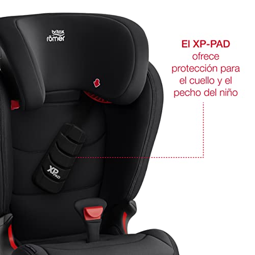 BRITAX RÖMER Silla Coche KIDFIX Z-LINE Protección Superior Frente a Impactos Frontales Niño de 15 a 36 kg Grupo 2/3 de 3,5 a 12 Años, Cosmos Black