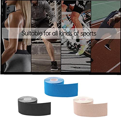 Budstfee Kinesiotape Neuromuscular Vendaje i Impermeable y elástico Kinesiology Cinta I Sport Kinesiology Tape Pegatinas de Alivio del Dolor Negro