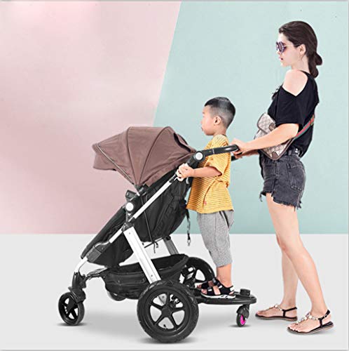 Buggy Board con ruedas, con adaptador para Cochecito, con asiento extraíble, para niños de hasta 20 kg