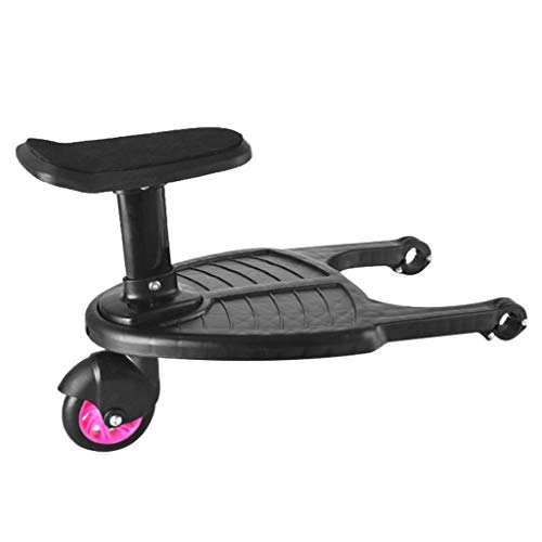 Buggy Board con ruedas, con adaptador para Cochecito, con asiento extraíble, para niños de hasta 20 kg