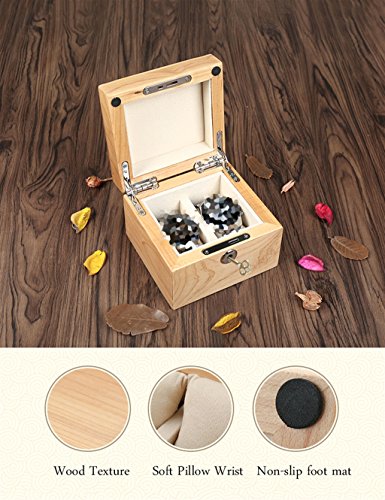 Caja de Reloj Almacenamiento de Joyas Caja de Reloj de Madera con Bloqueo/Almohada muñeca para Hombres o Mujeres Caja de Almacenamiento de colección de Pulsera de joyería - 2 Ranuras de Relojes (for